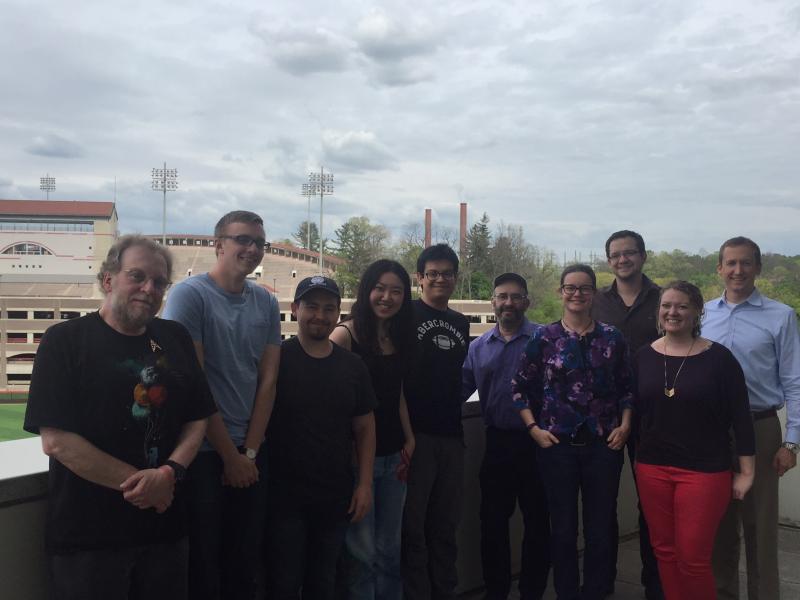 Roper Students on balcony at Roades Hall